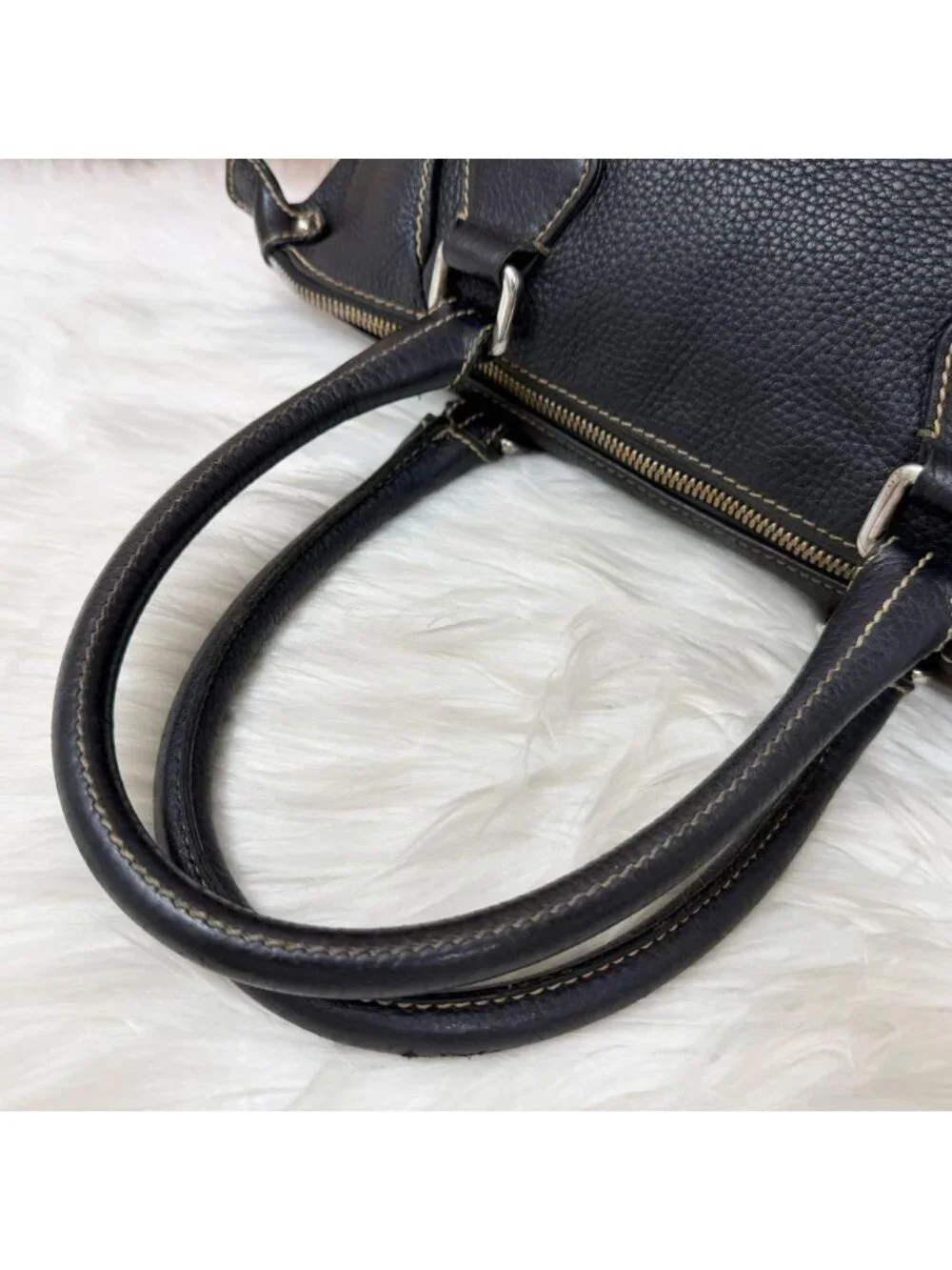 Chanel Leather Mini Boston Bag